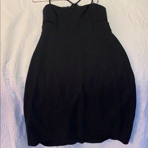 Little black dress with lace
